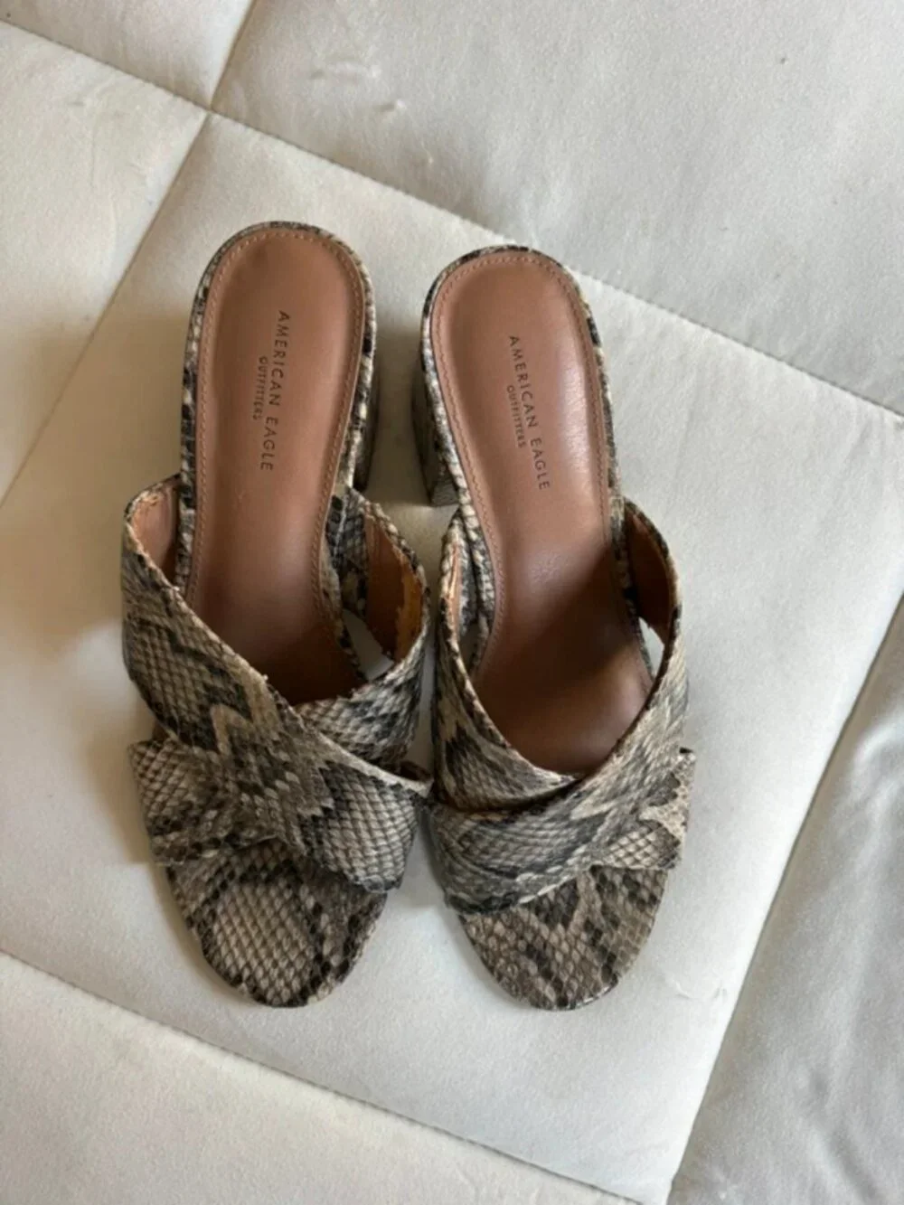 American Eagle Snakeskin Heels